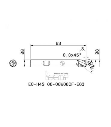 EC-H4S 08-08W08CF-E63 IC608