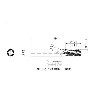 MTECZ 12113D26 18UN IC908