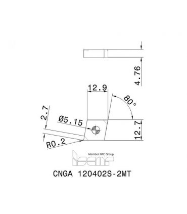 CNGA 120402S-2MT BI15H