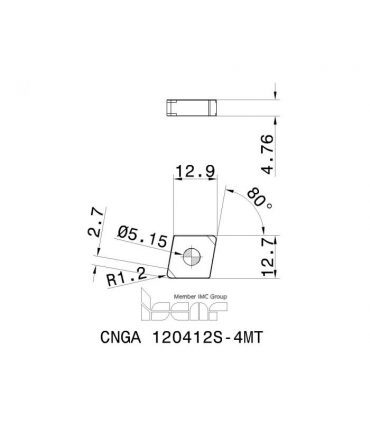 CNGA 120412S-4MT BI15H