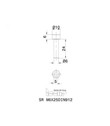 SR M6X25DIN912