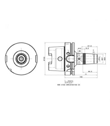 HSK A100 SRKIN16X100 CX