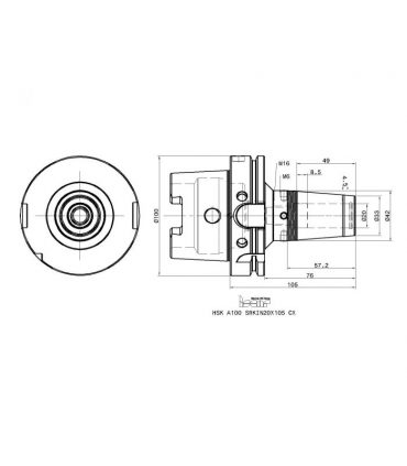 HSK A100 SRKIN20X105 CX