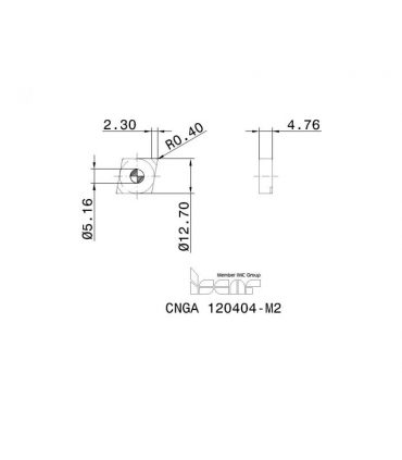 CNGA 120404S-2MT BI05HC