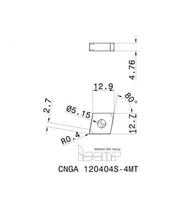 CNGA 120404S-4MT BI30H