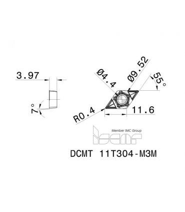 DCMT 11T304-M3M IC807