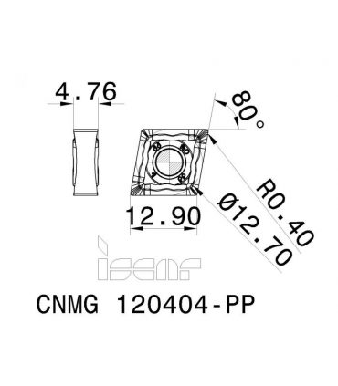 CNMG 120404-PP IC9250