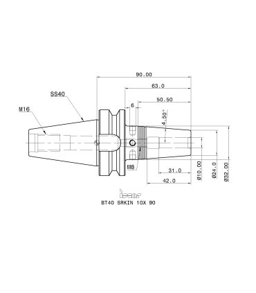 BT40 SRKIN 10X 90