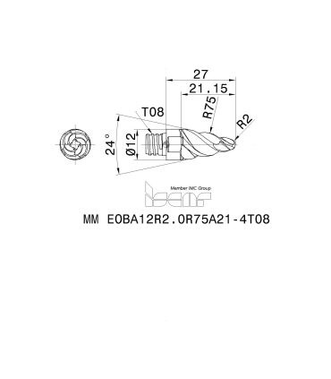 MM EOBA12R2.0R75A21-4T08 IC08