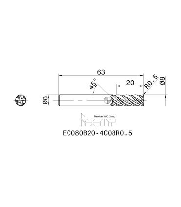 EC080B20-4C08R0.5 IC900
