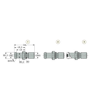 PS BT40 15 M16 JIS 4OB