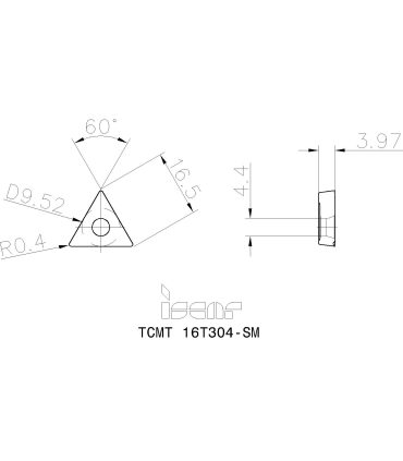 TCMT 16T304-SM IC807