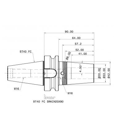 BT40 FC SRKIN20X90