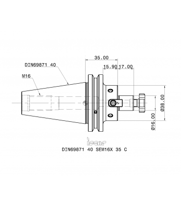 DIN69871 40 SEM16X 35 C