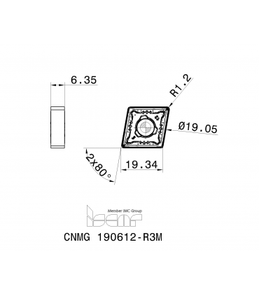 CNMG 190612-R3M IC806