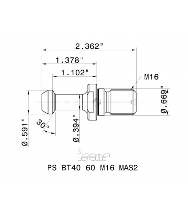 PS BT40 60 M16 MAS2
