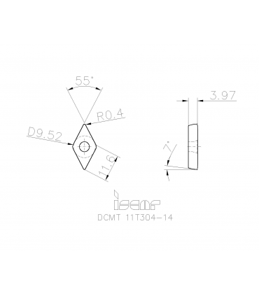 DCMT 11T304-14 IC830
