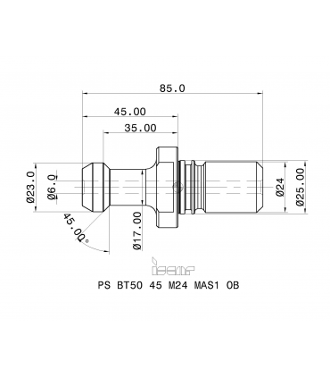 PS BT50 45 M24 MAS1 OB