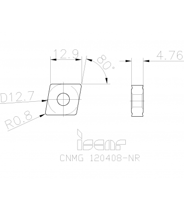 CNMG 120408-NR IC907