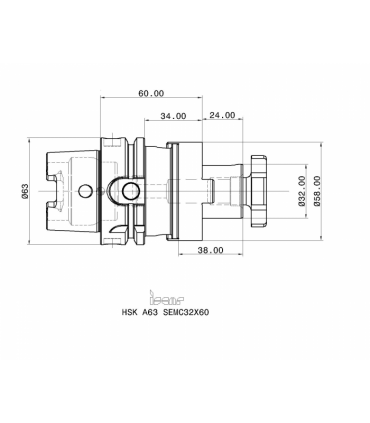 HSK A63 SEMC32X60