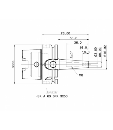 HSK A63 SRK 3X50