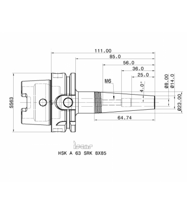HSK A63 SRK 8X85