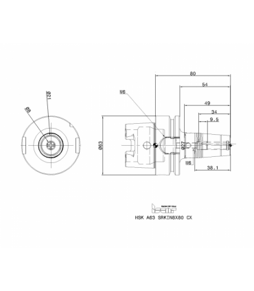 HSK A63 SRKIN8X80 CX