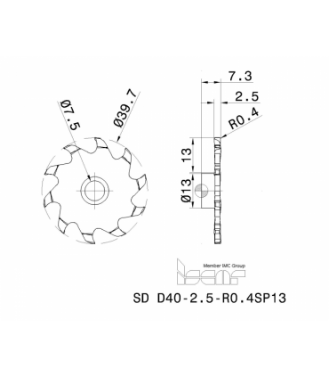 SD D40-2.5-R0.4SP13 IC908