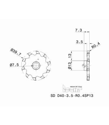 SD D40-3.5-R0.4SP13 IC908
