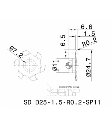 SD D25-1.5-R0.2-SP11 IC908