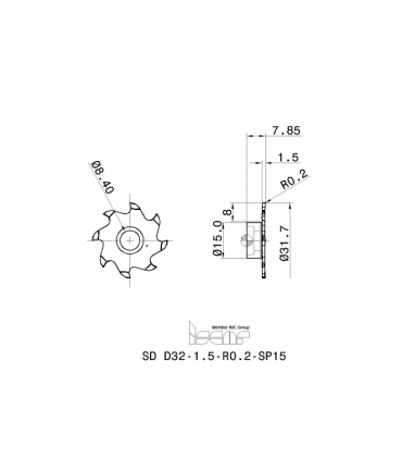 SD D32-1.5-R0.2-SP15 IC908