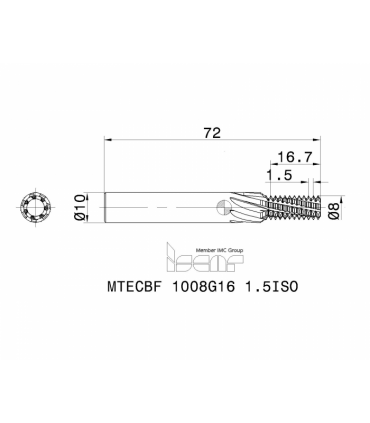 MTECBF 1008G16 1.5ISO IC908