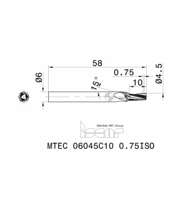 MTEC 06045C10 0.75ISO IC908