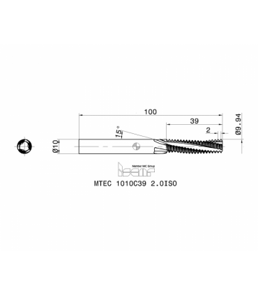 MTEC 1010C39 2.0ISO IC908