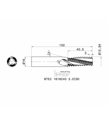 MTEC 1616C40 3.0ISO IC908
