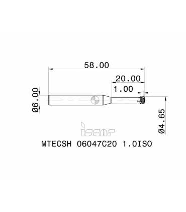 MTECSH 06047C20 1.0ISO IC903