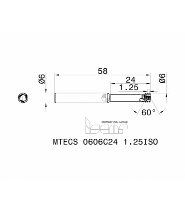 MTECS 0606C24 1.25ISO IC908