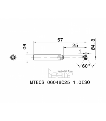 MTECS 06048C25 1.0ISO IC908