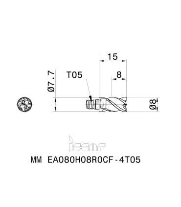 MM EA080H08R0CF-4T05 IC08