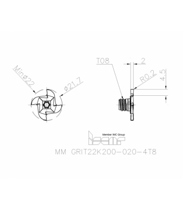 MM GRIT22K200-020-4T8 IC908