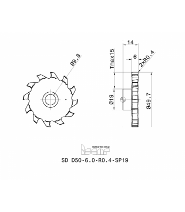 SD D50-6.0-R0.4-SP19 IC908