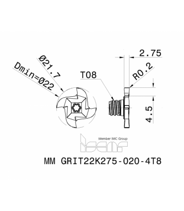MM GRIT22K275-020-4T8 IC908