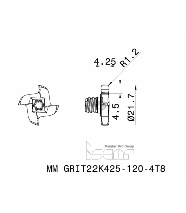 MM GRIT22K425-120-4T8 IC908