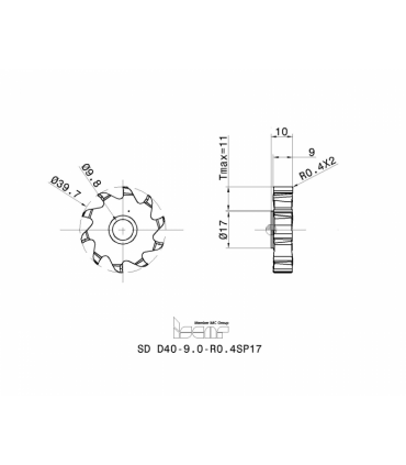 SD D40-9.0-R0.4SP17 IC908