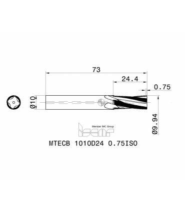 MTECB 1010D24 0.75ISO IC908