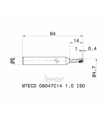 MTECD 08047C14 1.0ISO IC908
