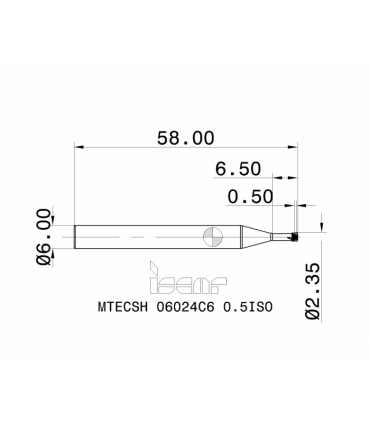 MTECSH 06024C6 0.5ISO IC903