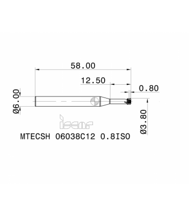MTECSH 06038C12 0.8ISO IC903