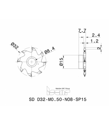 SD D32-M0.50-NO8-SP15 IC908