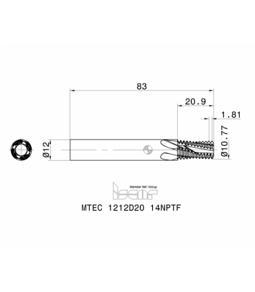 MTEC 1212D20 14NPTF IC908